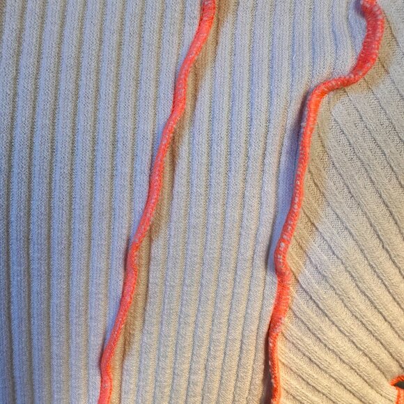 NWT Cider Contrast Trim ribbed Crop Top Sz L - Picture 6 of 6